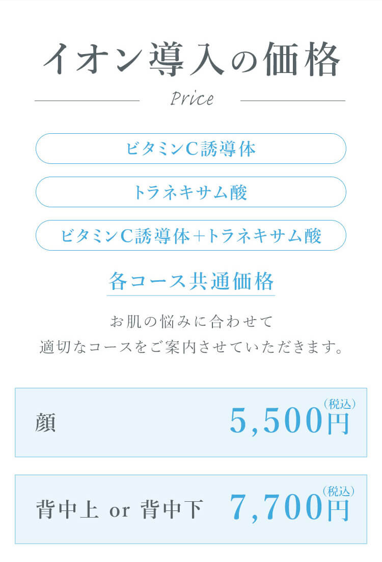イオン導入の価格